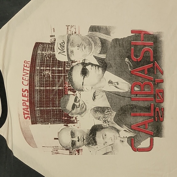 Made in USA. Baseball-style Tee. CALIBASH concert Tee 2017 Size Large. - Picture 3 of 10